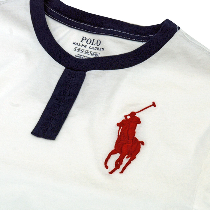 POLO ラルフローレンビッグポニー リンガー半袖Tシャツ 半袖 Tシャツ ボーイズ ポロ、Ｔシャツの店チープトック
