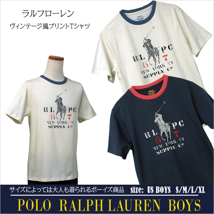 POLO ラルフローレン半袖リンガーTシャツ 半袖 Tシャツ ボーイズ ポロ