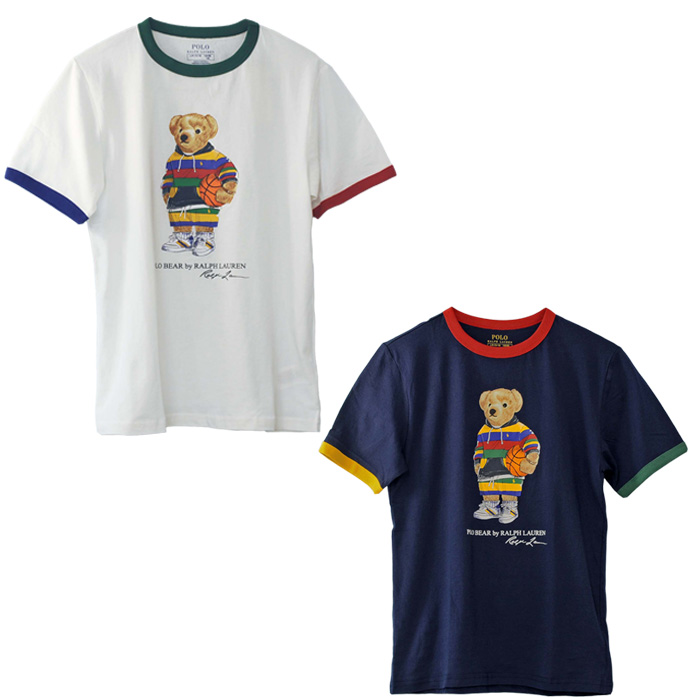 ポロラルフローレン　ポロベア　リンガーTシャツ　Mサイズ　スリム