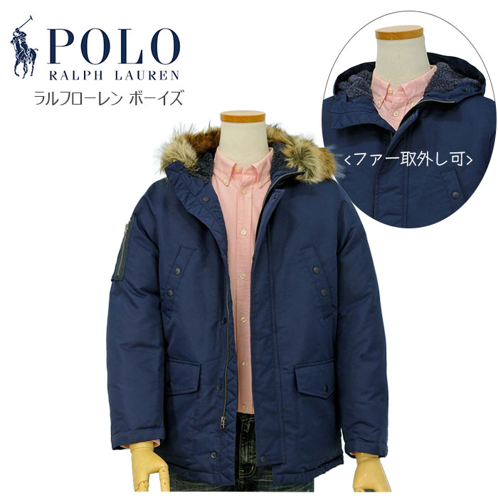 POLO ラルフローレンダウンジャケットフード付送料無料 ジャケット、コ