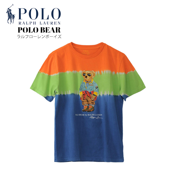 ラルフローレン Polo ベア カラーブロックド コットン 半袖Tシャツ