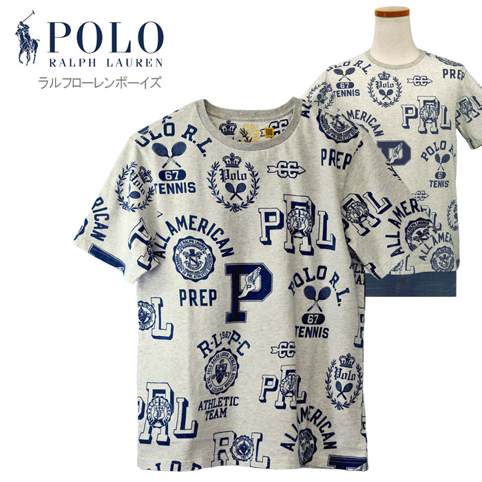 ポロ ラルフローレン POLO総柄プリント トレーナー
