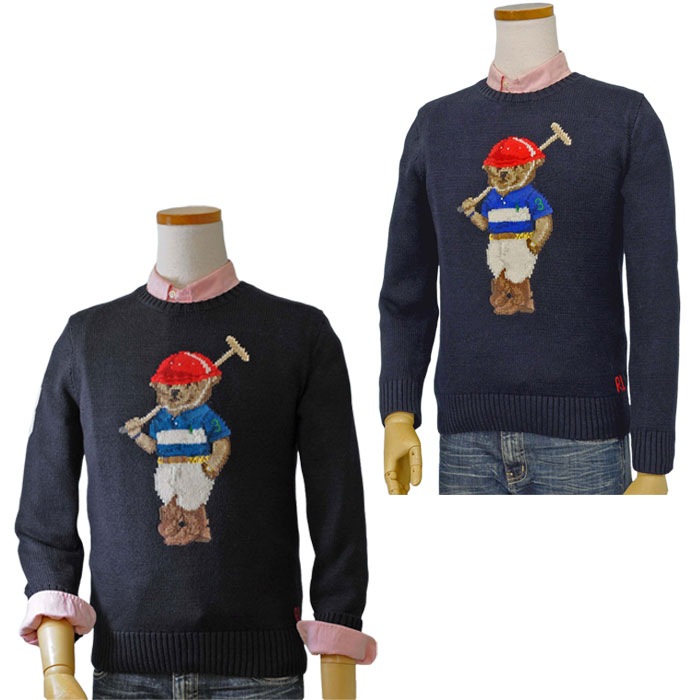 �����t���[���� �{�[�C�Y �|���x�A �Z�[�^�[ �l�C�r�[ 323a95620 ���ʒ��p�C���[�W