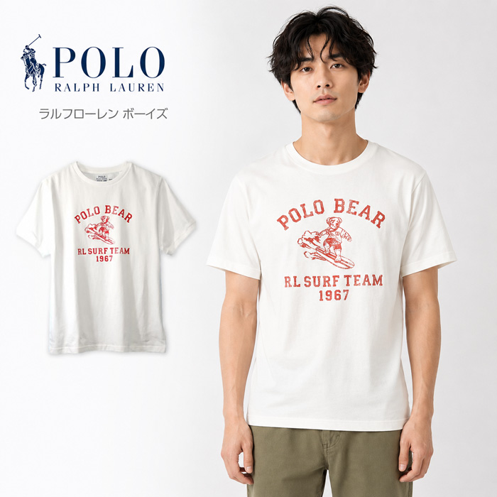 ラルフローレン サーフィン ベア プリント 半袖 Tシャツ