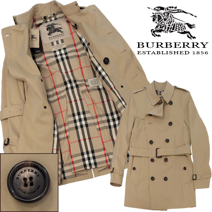 トレンチコート SANDRINGHAM BURBERRY Prorsumミドル丈 送料無料