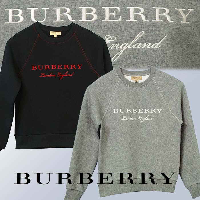 大特価!! Burberry刺繍入りグレーパーカー hirx2.sakura.ne.jp