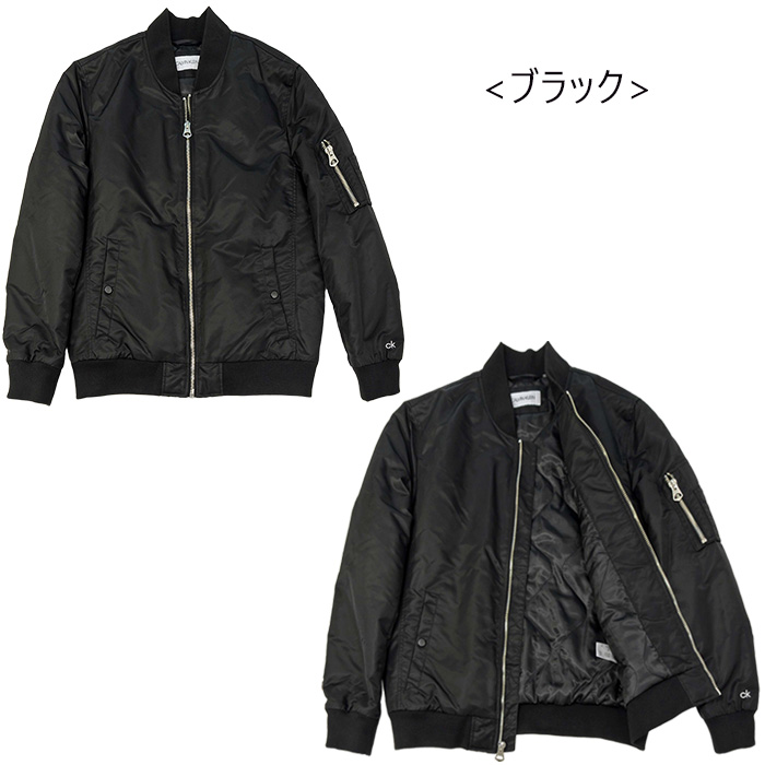 【新品】Calvin Klein　フライトジャケット ブラック　サイズS