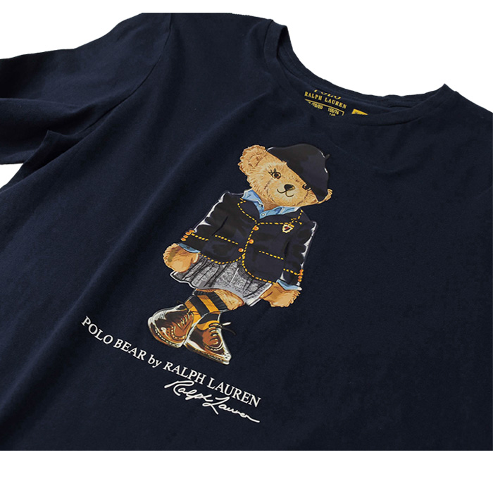 4T110素材新作◇ラルフローレン ポロベア長袖Tシャツ ブラック 4T/110