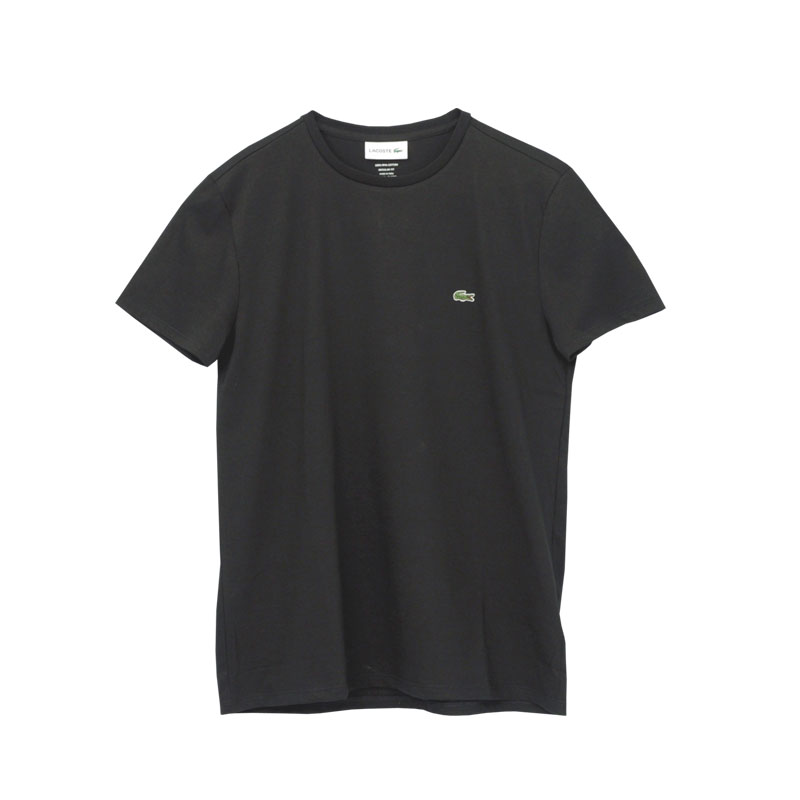 Lacoste ラコステ 半袖 ワンポイント半袖Tシャツ ブラック