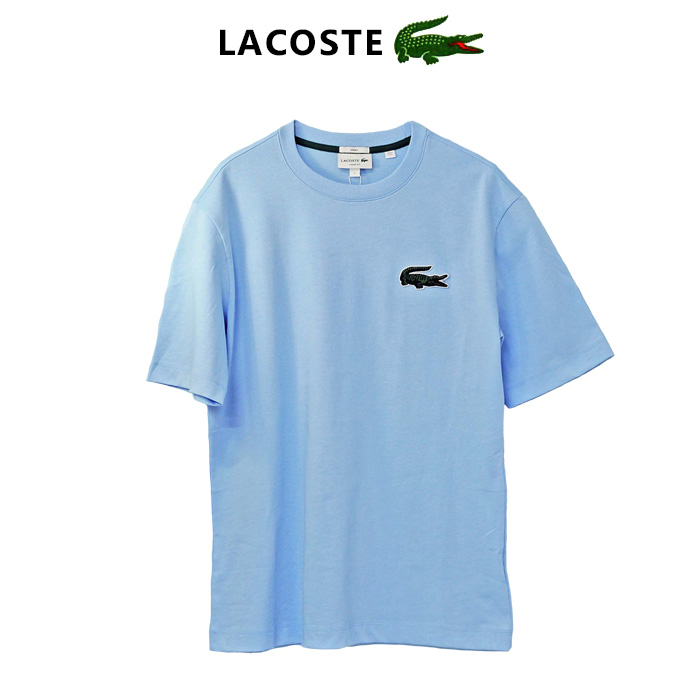 Lacoste ラコステ ビッグラコステ半袖プリントTシャツ ブルー