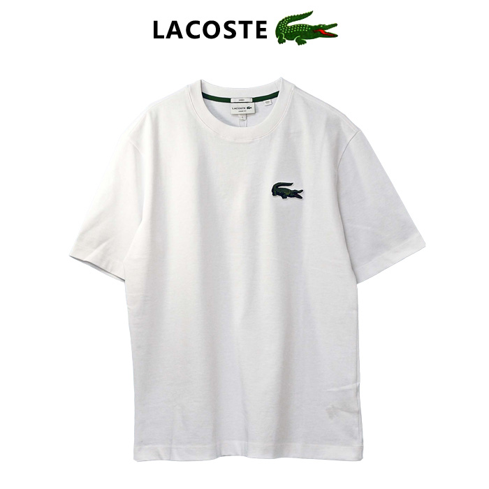 Lacoste ラコステ ビッグラコステ半袖プリントTシャツ ホワイト