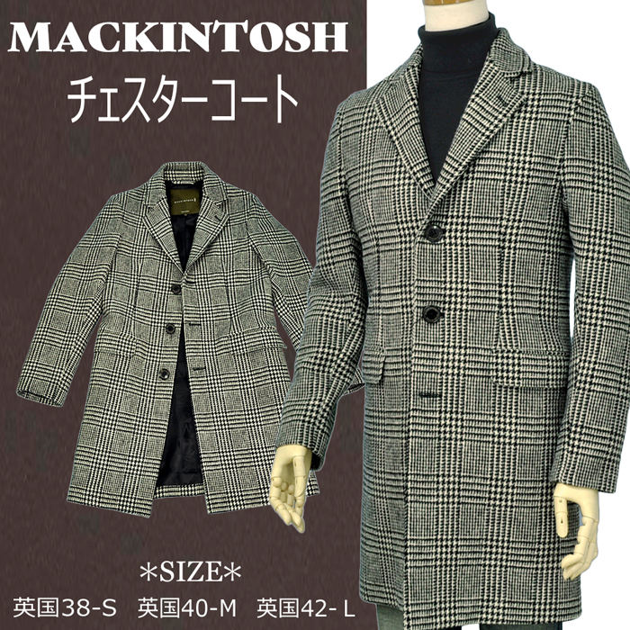 ☆新品☆マッキントッシュフィロソフィー グレンチェック アルパカ混 コート 36