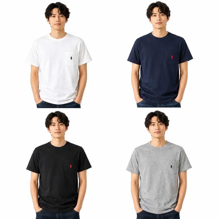 ポロ ラルフローレン メンズポケット付半袖Tシャツ送料無料 半袖 T