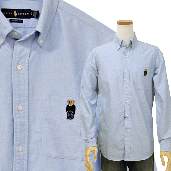 POLO ラルフローレンポロベアオックスフォードシャツ送料無料 長袖 カジュアルシャツ メンズ ポロ、Tシャツの店チープトック