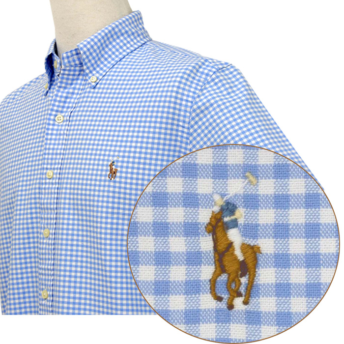 POLO bｙ Ralph LaurenラルフローレンMen's ギンガムチェック半袖 