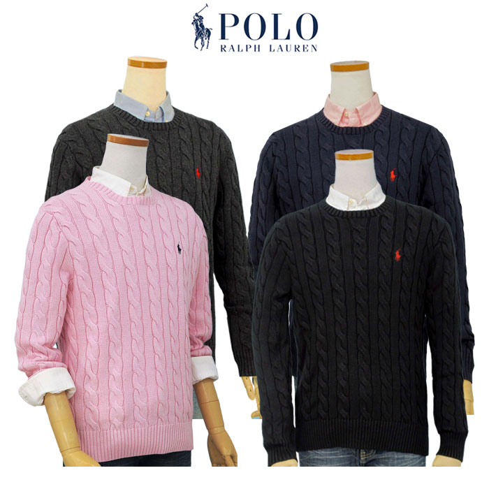 POLO ラルフローレンコットンケーブル セーター送料無料 Ralph Lauren