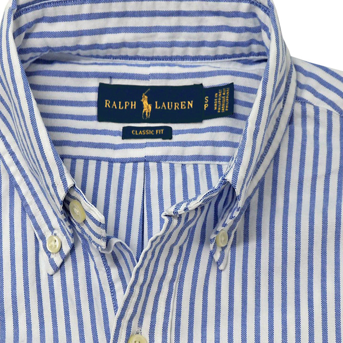 POLO ラルフローレン半袖オックスフォードシャツ