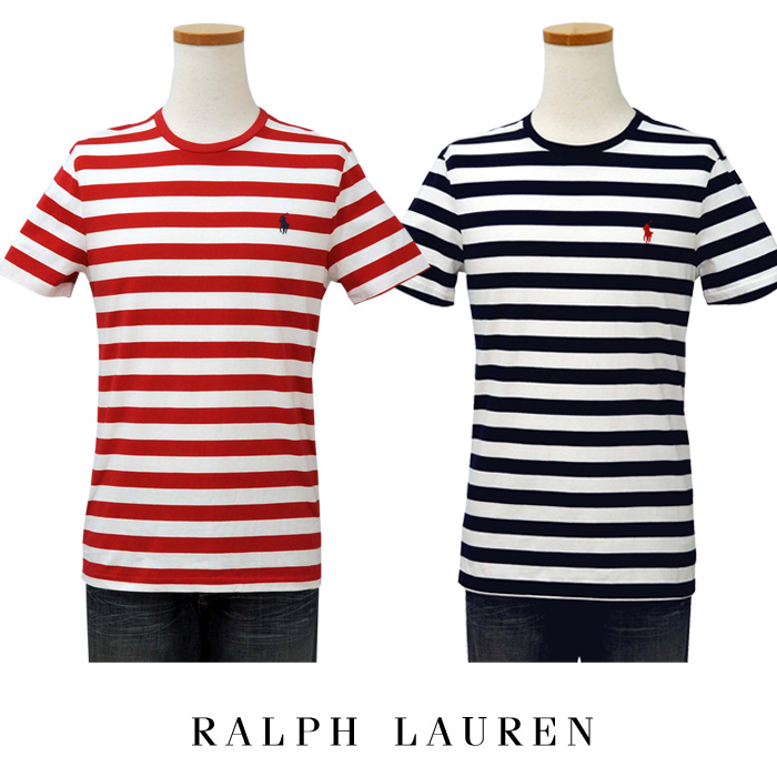 Polo by Ralph Laurenラルフローレン Men's マルチボーダー半袖Tシャツ