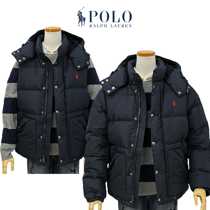 POLO ラルフローレンダウンベスト&ジャケットフード着脱可能