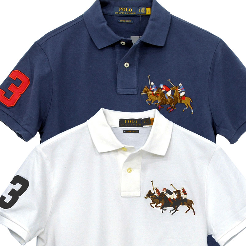 POLO ラルフローレントリプルポニー半袖ポロシャツ送料無料