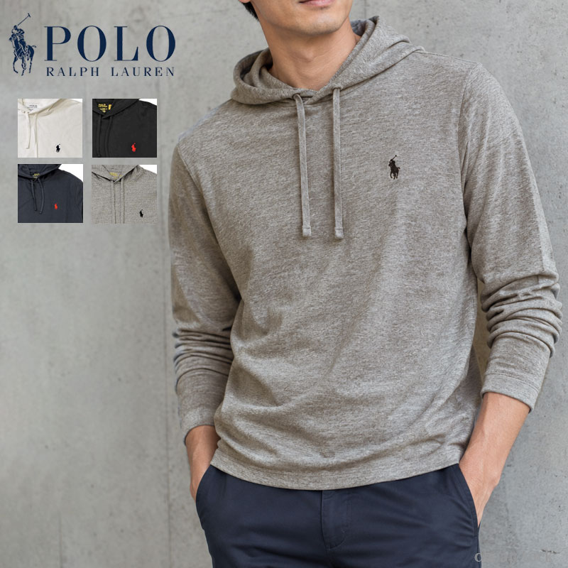 ポロ ラルフローレン メンズ フード付 長袖Tシャツ 長袖 Tシャツ