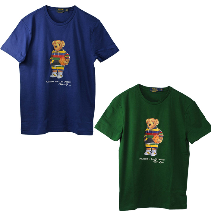 新作◇ラルフローレン ポロベア半袖Tシャツ ブルー 3T/100