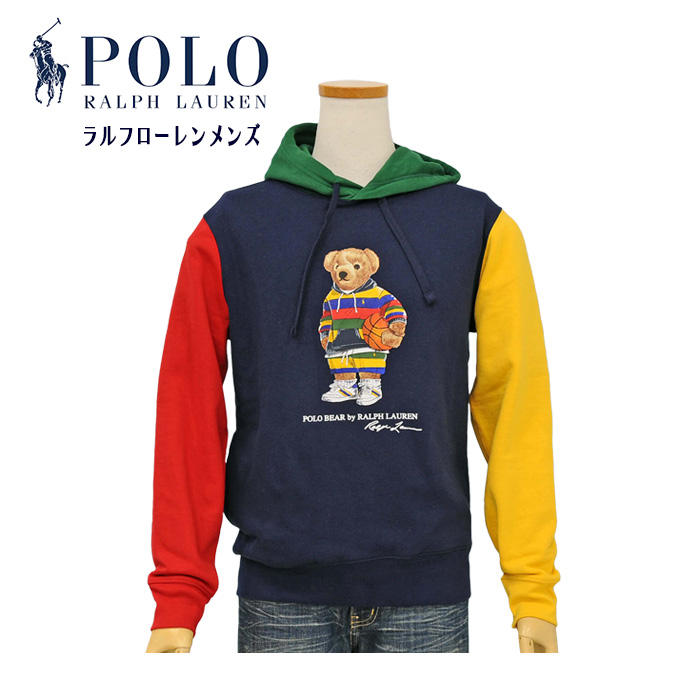 POLO ラルフローレンポロベア 切替パーカー送料無料 トレ-ナ-、パ-カ ...