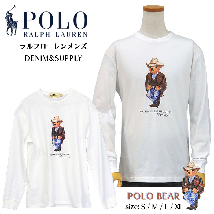 ラルフローレン メンズ  Polo ベア Tシャツ ウエスタン柄 ホワイト