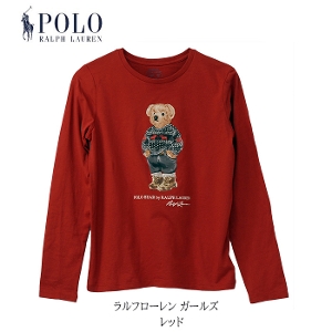 3T100素材新作◇ラルフローレン ポロベア長袖Tシャツ ブラック 3T/100