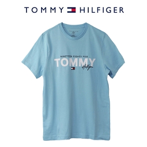 Tommy Hilfiger Men's ロゴプリント 半袖Tシャツ