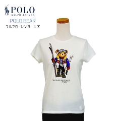 POLO by Ralph Lauren Girl's ポロベアー キャップスリーブ 半袖Tシャツ