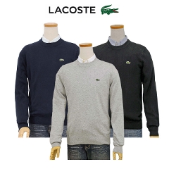 Lacoste ラコステ Men's 定番 オーガニックコットン クルーネック セーター