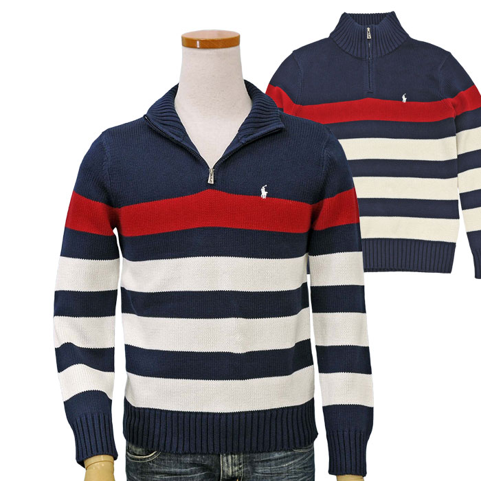 POLO ラルフローレン コットンブレンド セーターブラック S ② Polo ベア ケーブルニット コットン セーター