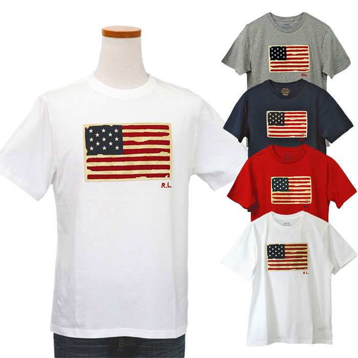 Polo Ralph Lauren ラルフローレン 国旗 Tシャツ トップス 半袖 POLO ラルフローレンUSAフラッグ 半袖Tシャツ 半袖 Tシャツ