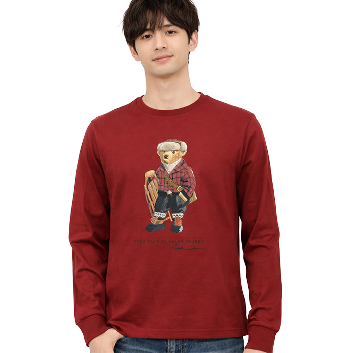 ラルフローレン ボーイズ ポロベア 長袖 Tシャツ 323981265 ワイン
