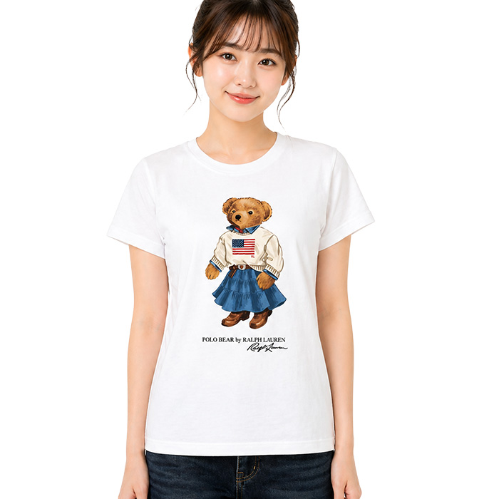 ラルフローレン ガールズ ポロベア Tシャツ 313a98403【レディースXS&