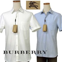BURBERRYバーバリーMen's半袖オックスフォードシャツ 半袖 BURBERRYバーバリーMen's半袖オックスフォードシャツ 半袖