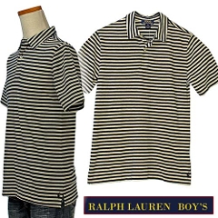 ラルフローレン Boy's 半袖ボーダー ニットシャツ