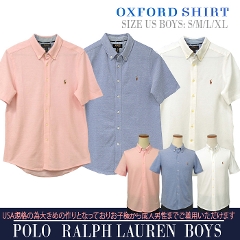 ラルフローレン Boy's 半袖鹿の子オープンシャツ