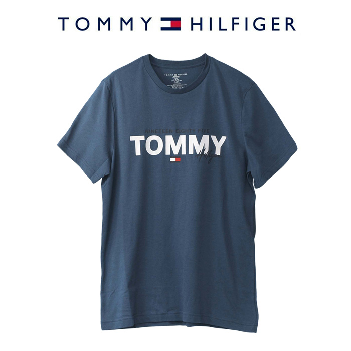 トミーヒルフィガー 半袖Tシャツ ネイビー